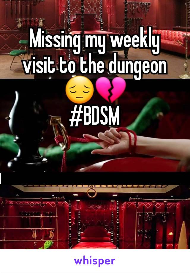 Missing my weekly visit to the dungeon 😔💔
#BDSM