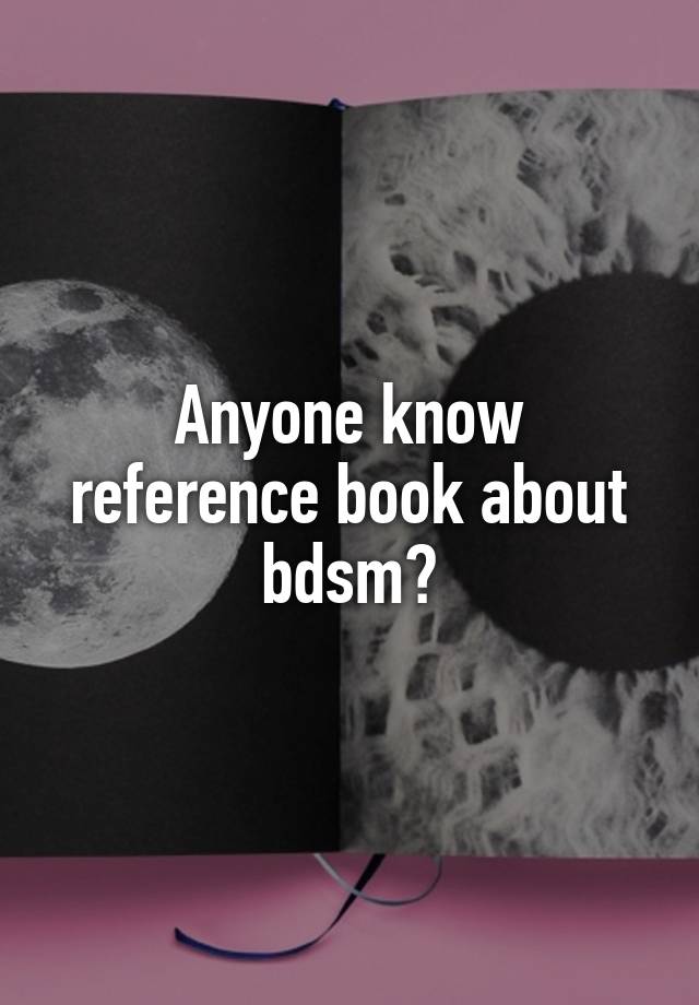 Anyone know reference book about bdsm?