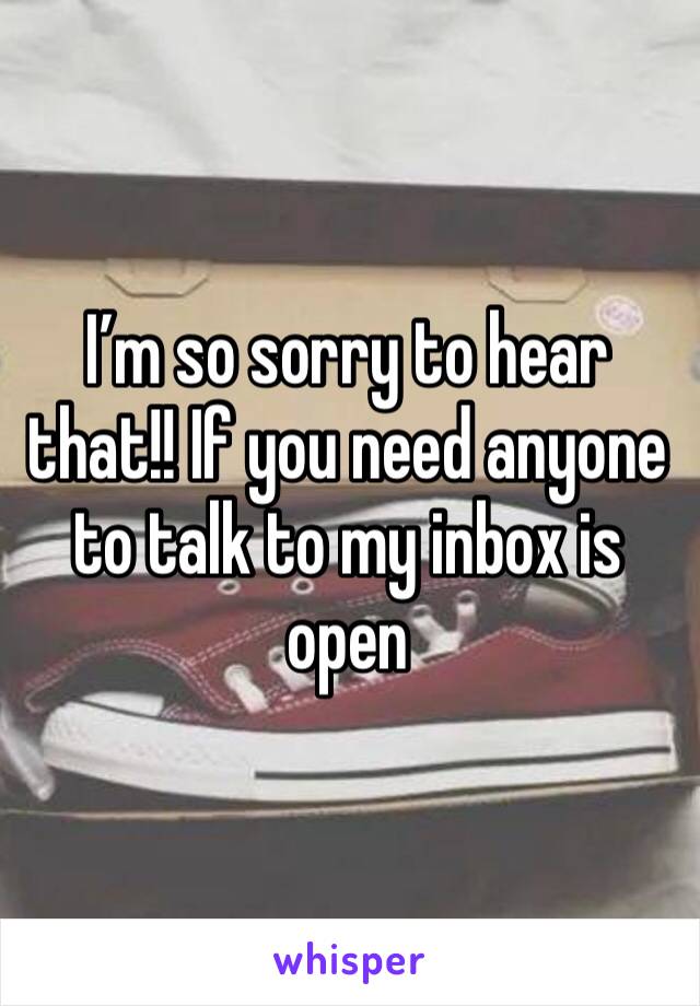 I’m so sorry to hear that!! If you need anyone to talk to my inbox is open 