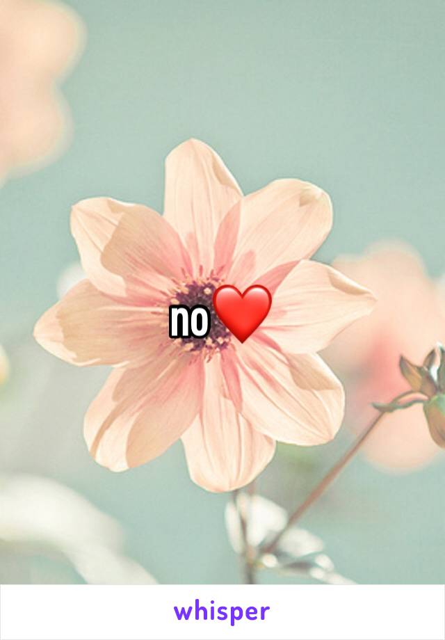 no❤️