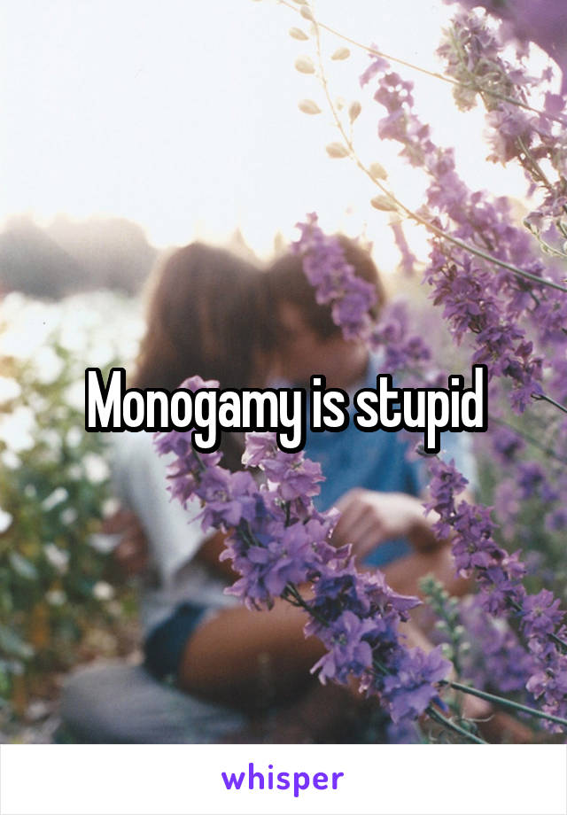 Monogamy is stupid
