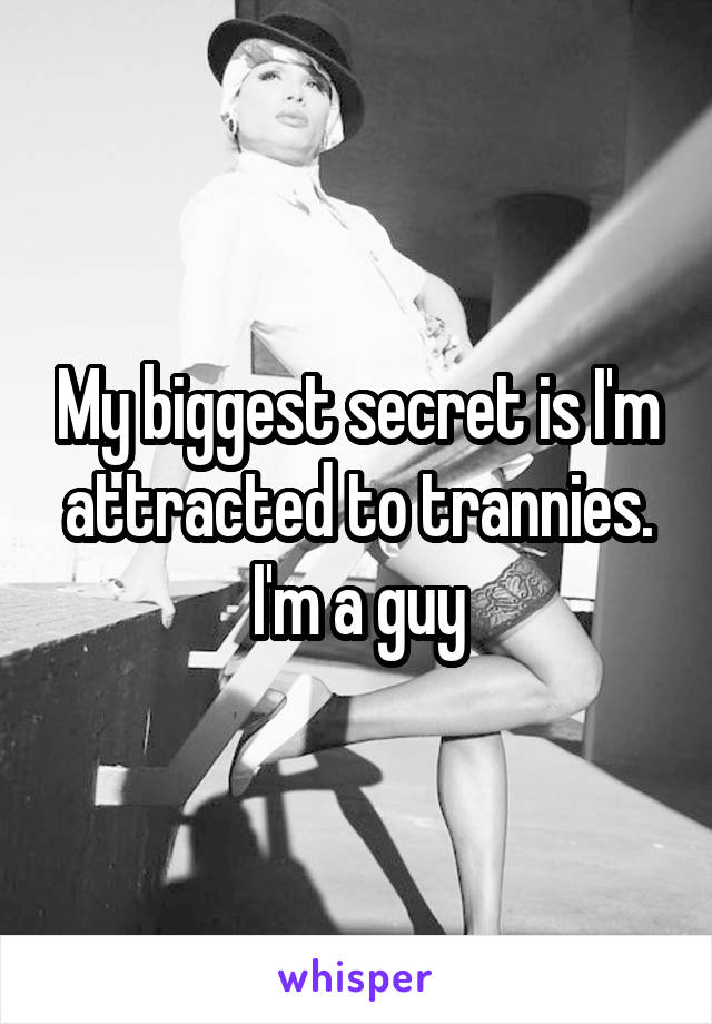 My biggest secret is I'm attracted to trannies. I'm a guy