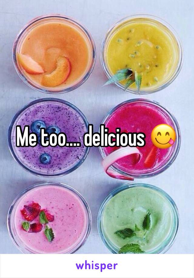 Me too.... delicious 😋 