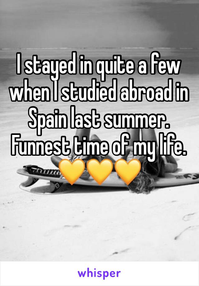 I stayed in quite a few when I studied abroad in Spain last summer. Funnest time of my life. 💛💛💛