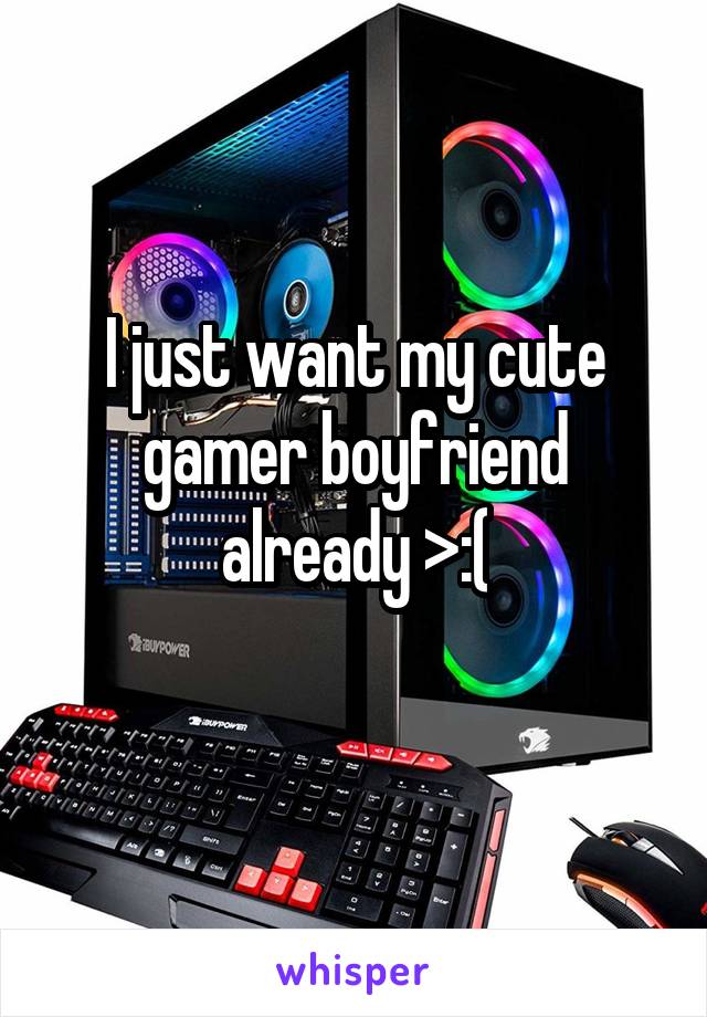 I just want my cute gamer boyfriend already >:(
