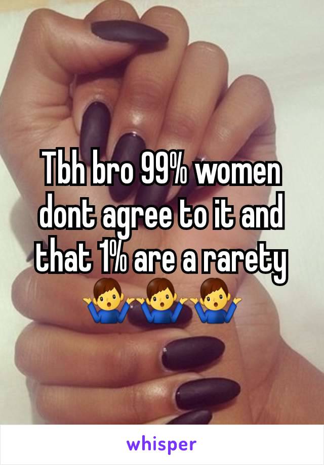 Tbh bro 99% women dont agree to it and that 1% are a rarety 🤷‍♂️🤷‍♂️🤷‍♂️