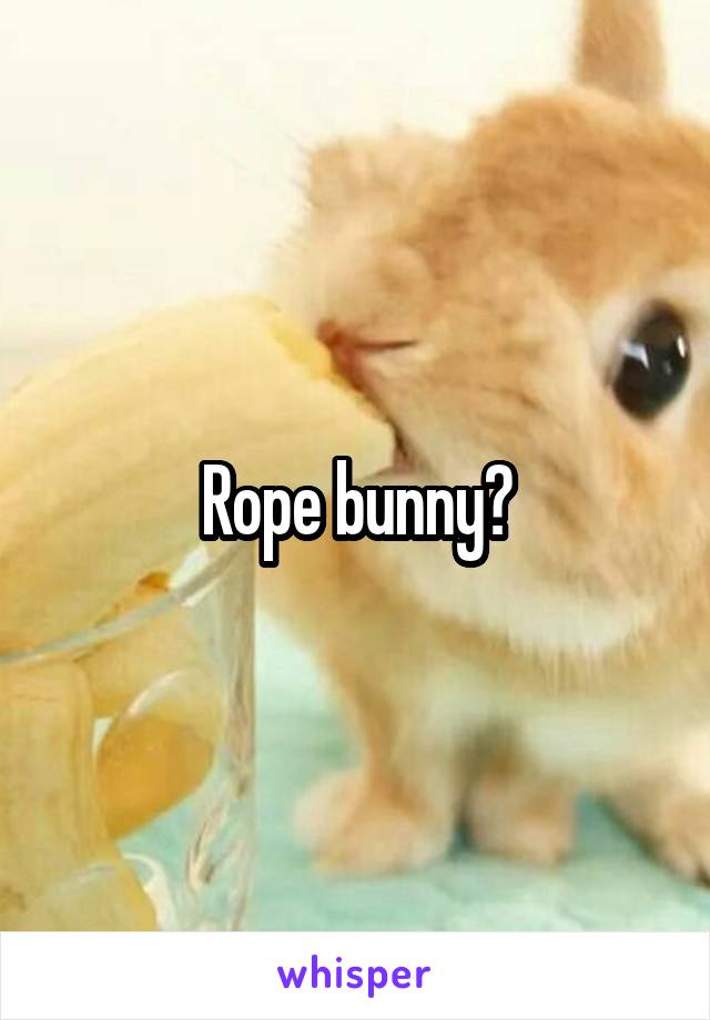 Rope bunny?