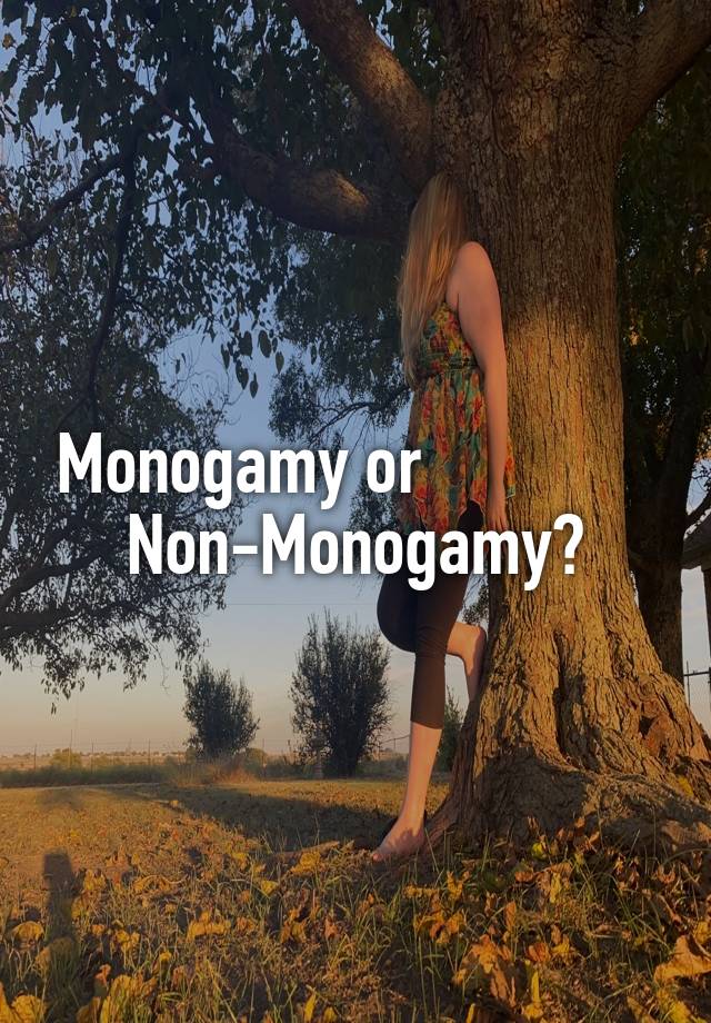 Monogamy or               Non-Monogamy?