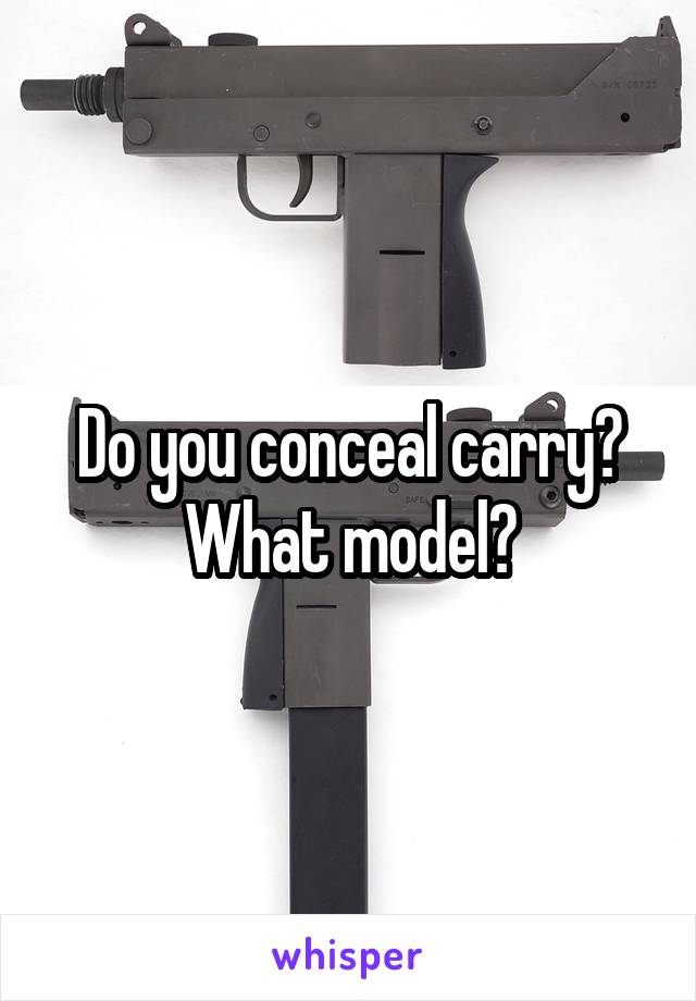 Do you conceal carry? What model?