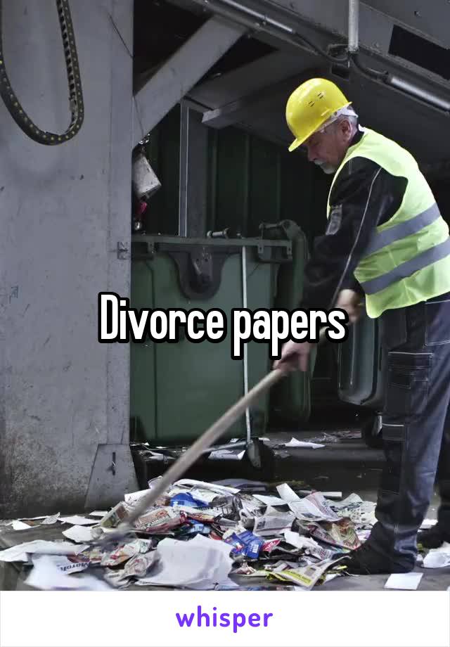 Divorce papers 