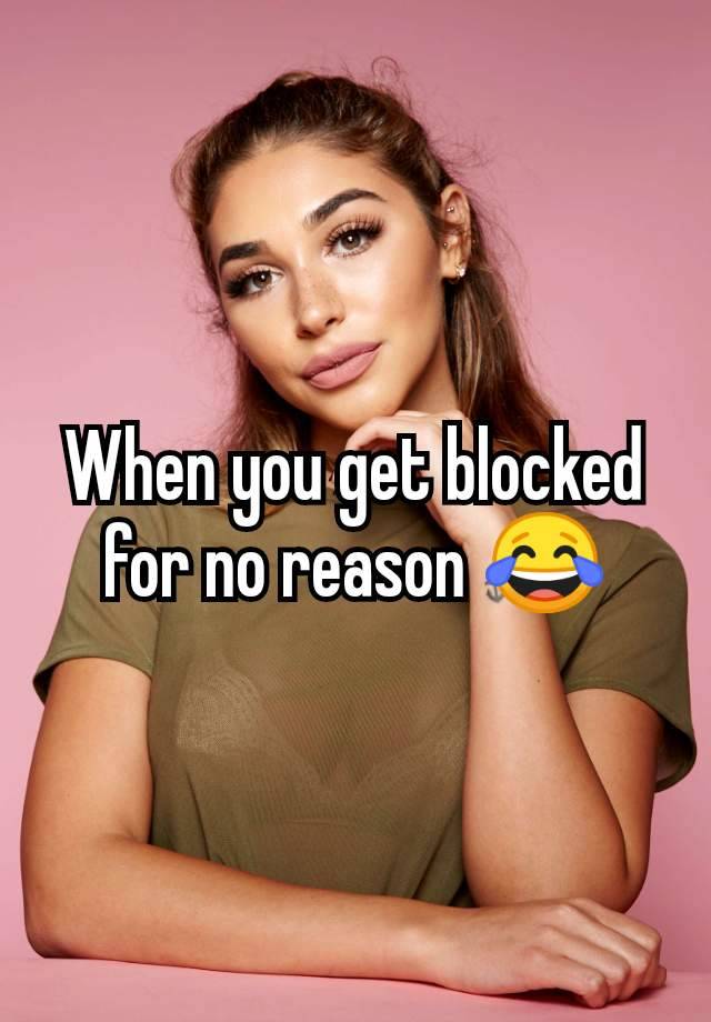 When you get blocked for no reason 😂