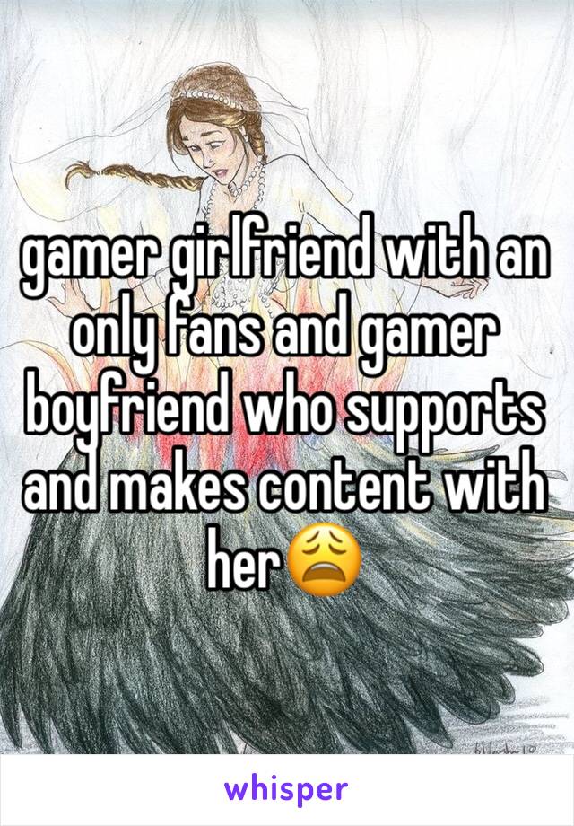 gamer girlfriend with an only fans and gamer boyfriend who supports and makes content with her😩