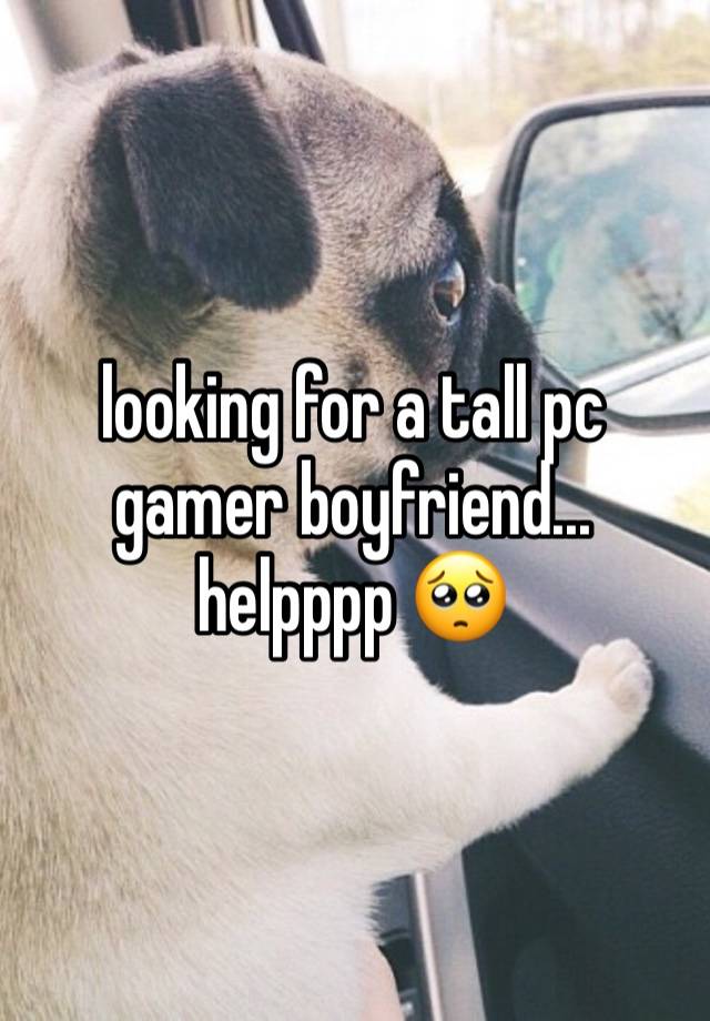 looking for a tall pc gamer boyfriend... helpppp 🥺