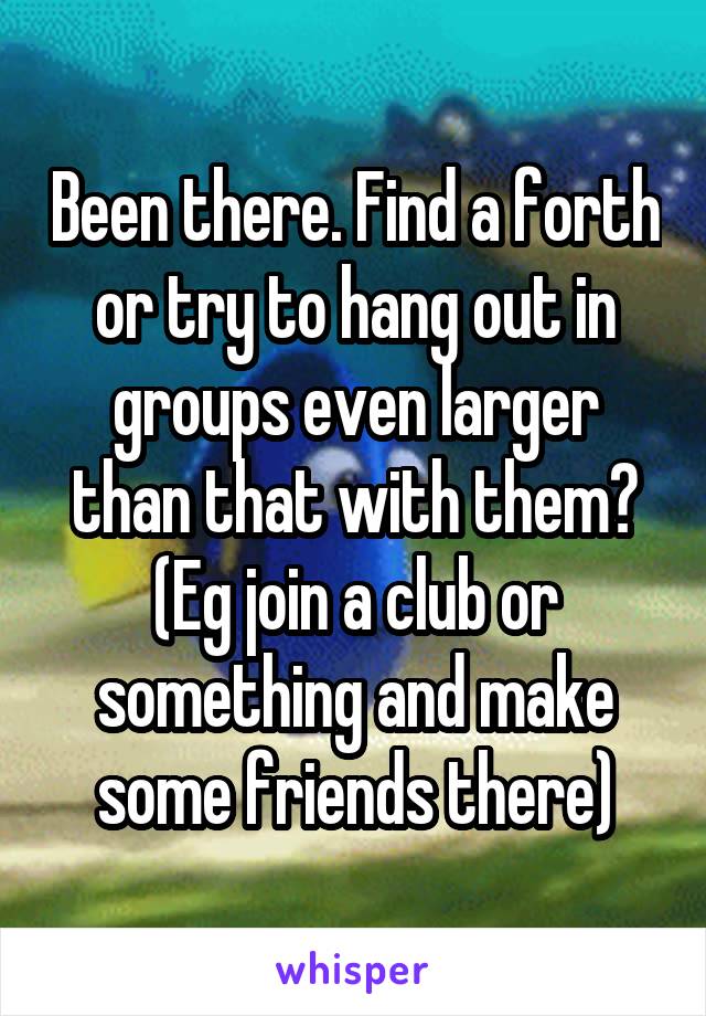 Been there. Find a forth or try to hang out in groups even larger than that with them? (Eg join a club or something and make some friends there)