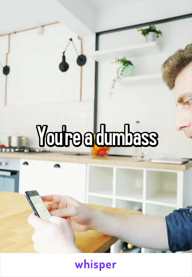 You're a dumbass