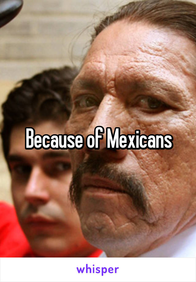 Because of Mexicans