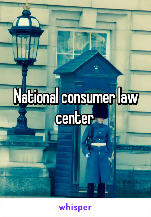 National consumer law center 