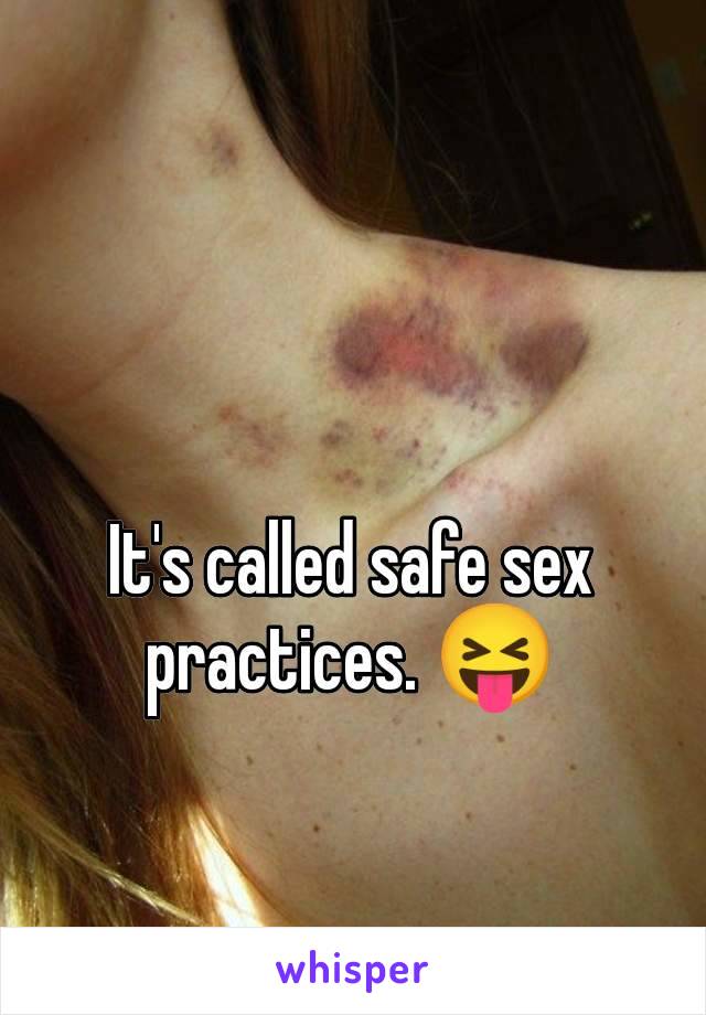 It's called safe sex practices. 😝