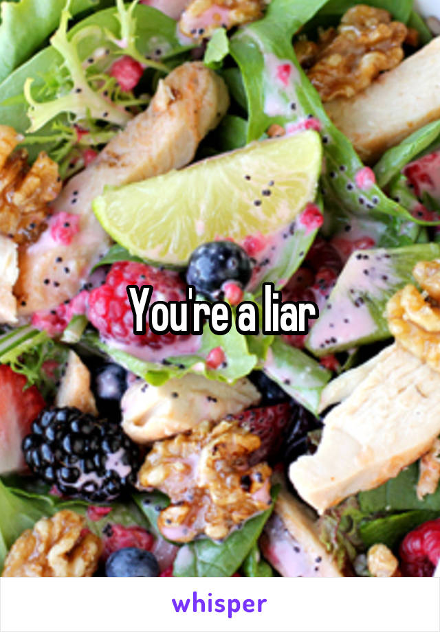 You're a liar