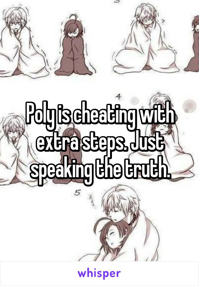 Poly is cheating with extra steps. Just speaking the truth.