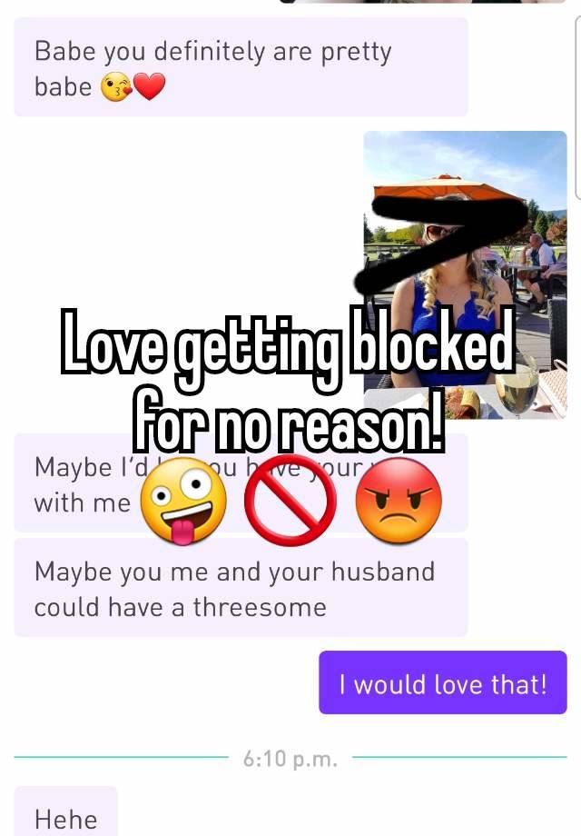 Love getting blocked for no reason!
🤪 🚫 😡