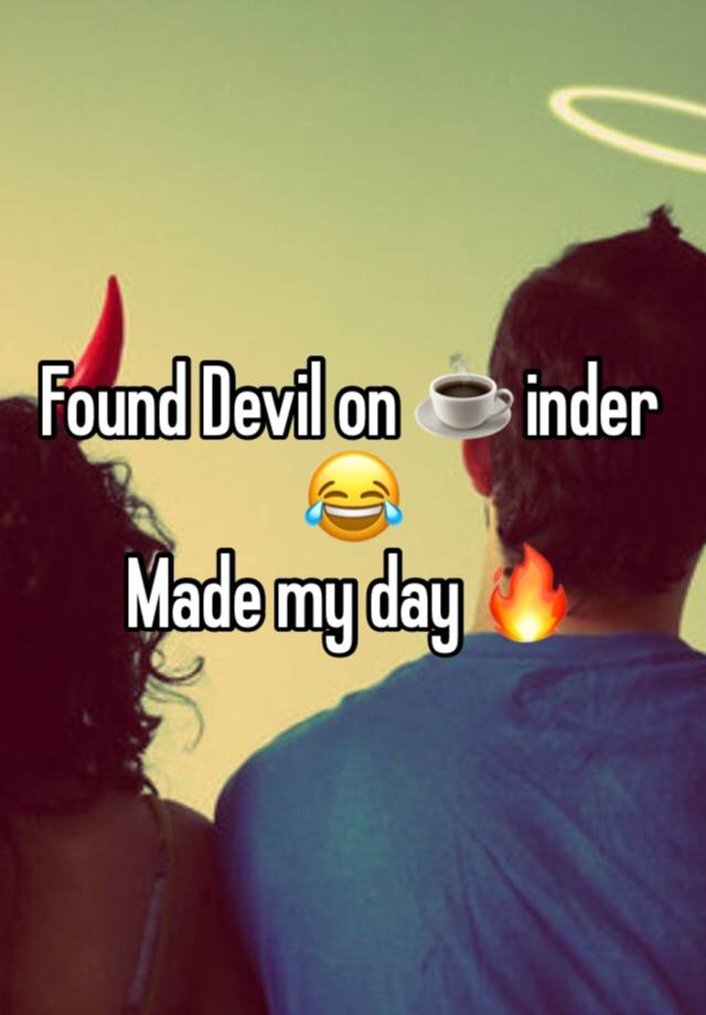 Found Devil on ☕️ inder 😂
Made my day 🔥