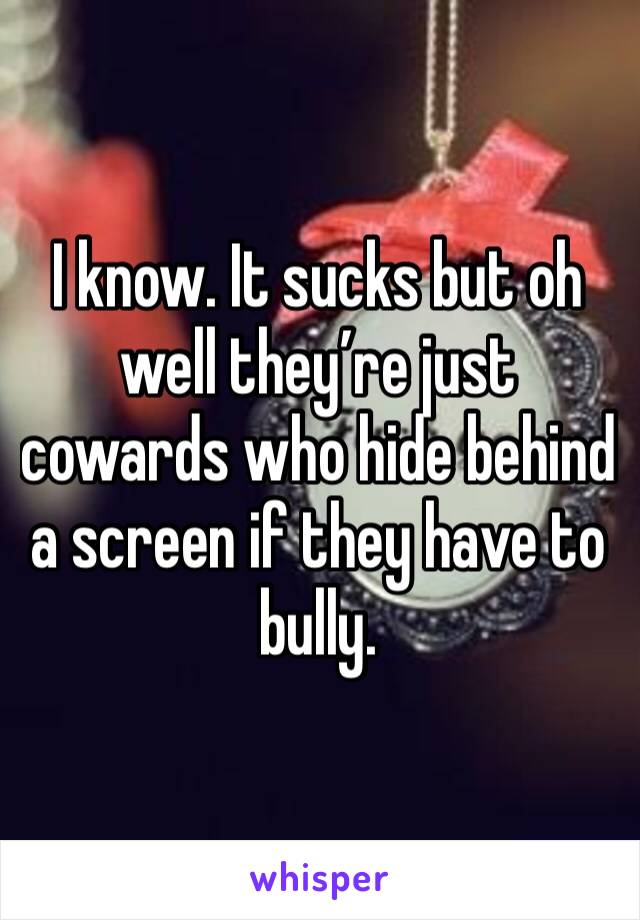 I know. It sucks but oh well they’re just cowards who hide behind a screen if they have to bully. 