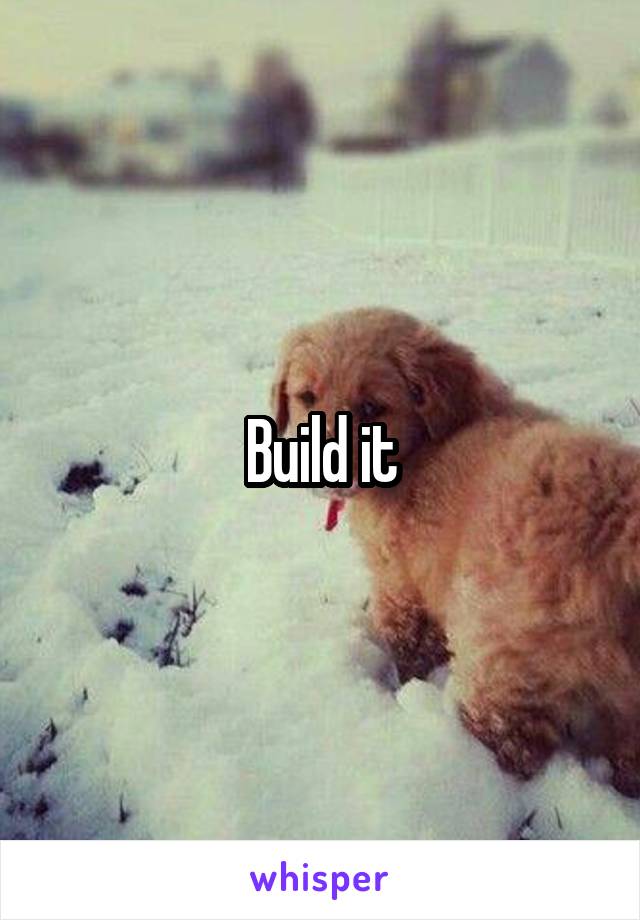 Build it