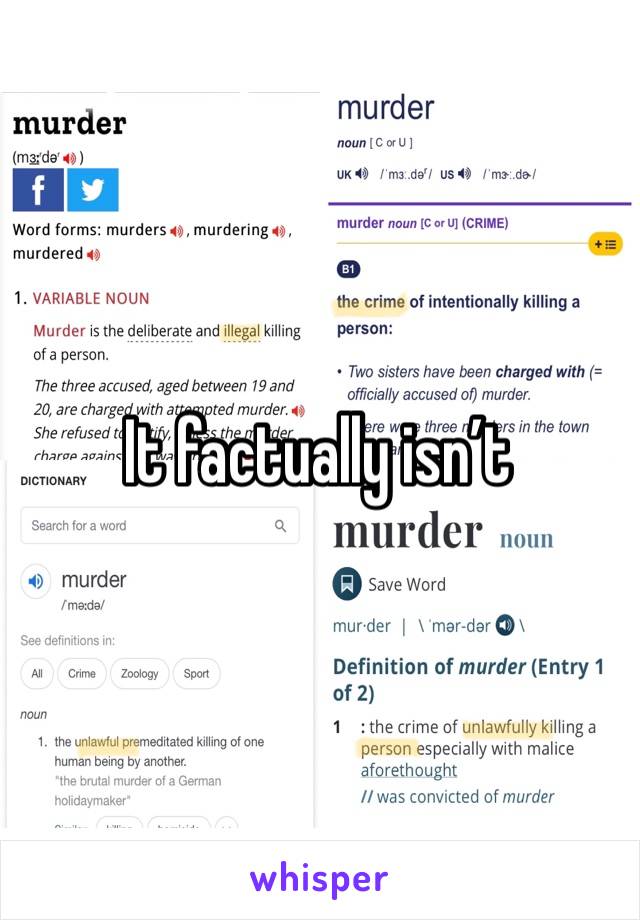 It factually isn’t 