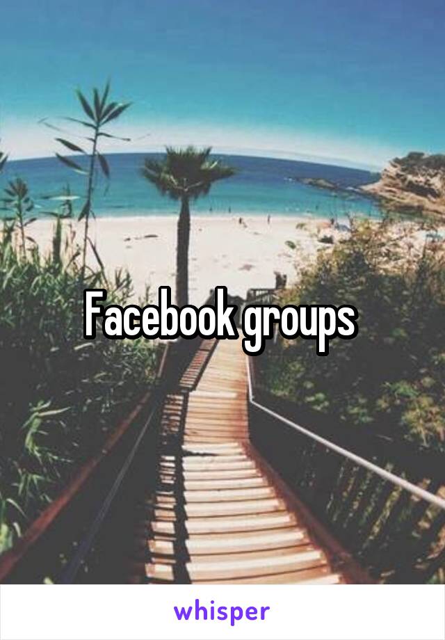 Facebook groups 