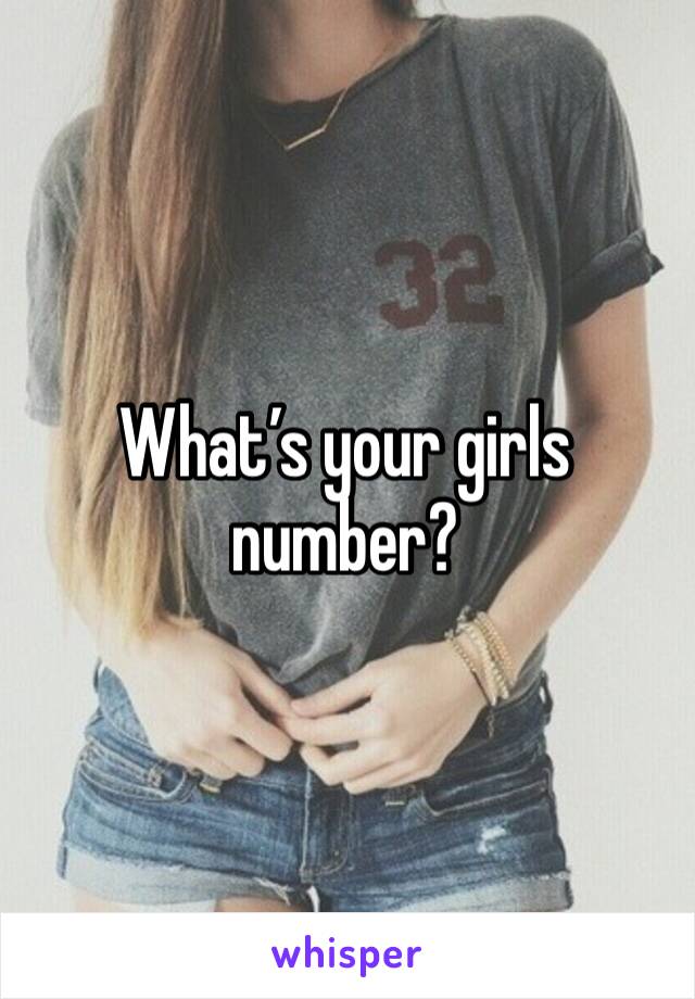 What’s your girls number?