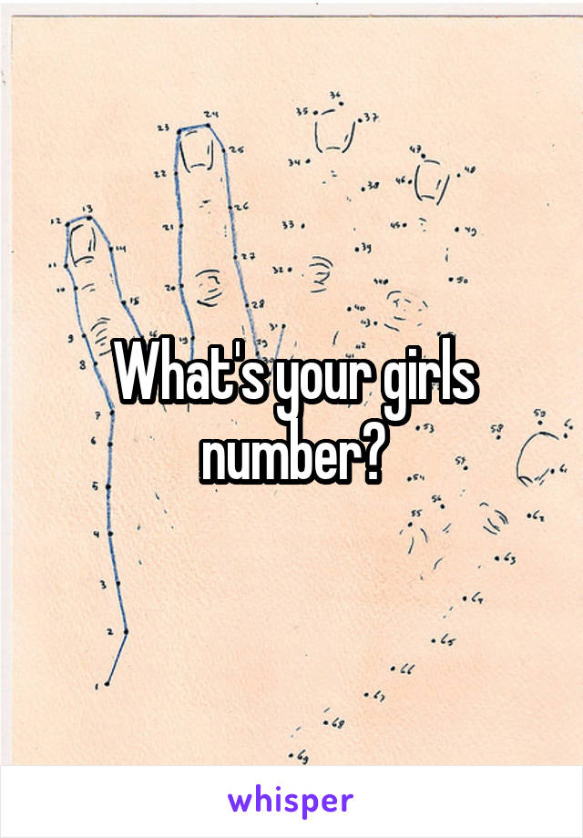 What's your girls number?