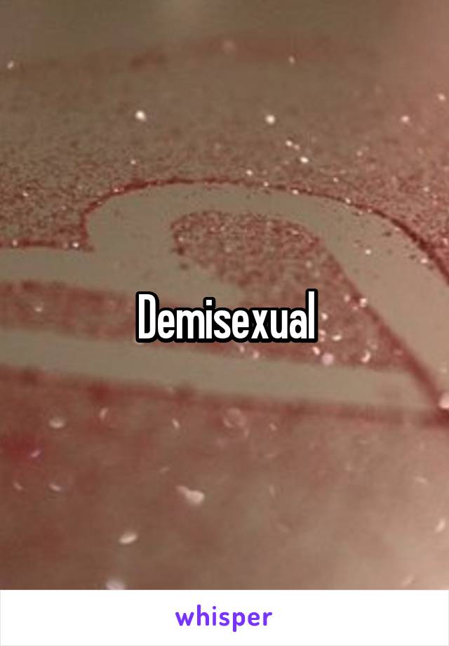 Demisexual