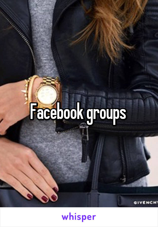 Facebook groups 