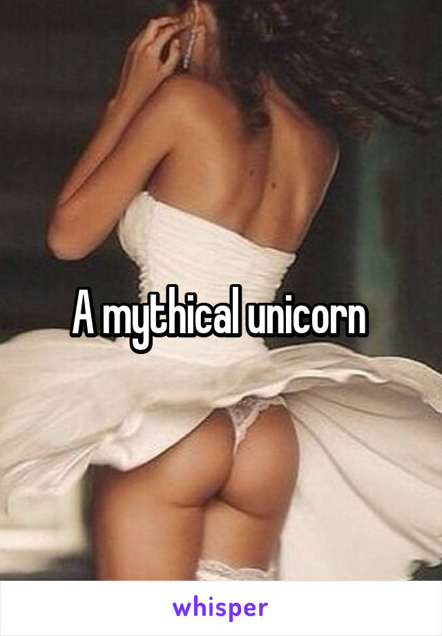 A mythical unicorn 