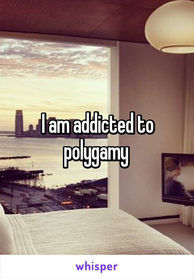 I am addicted to polygamy 