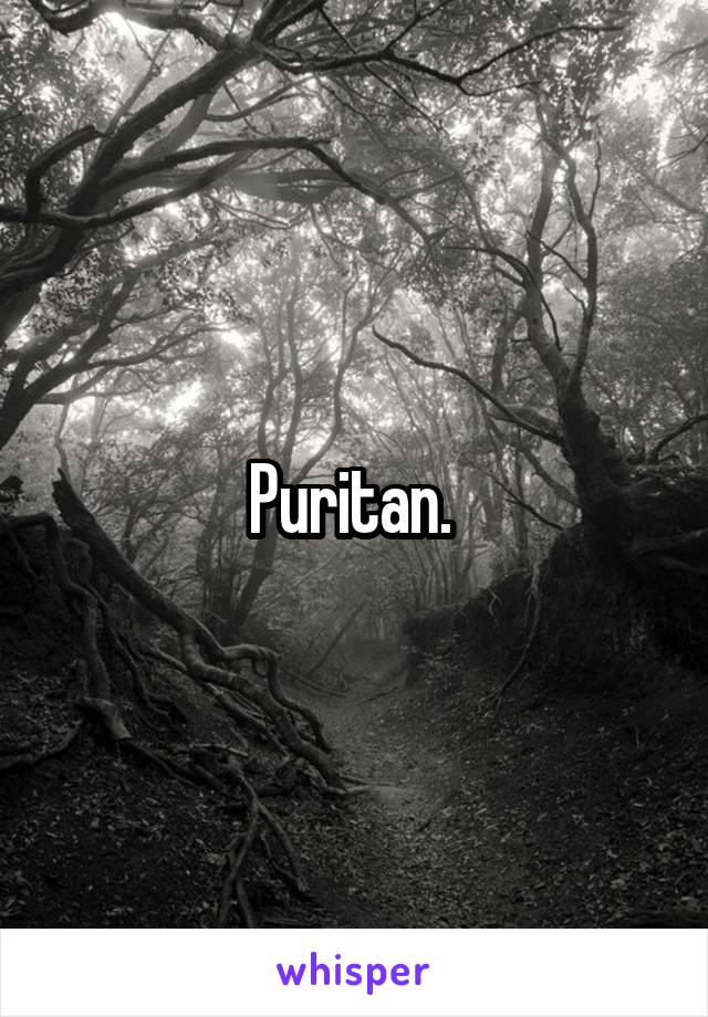 Puritan. 