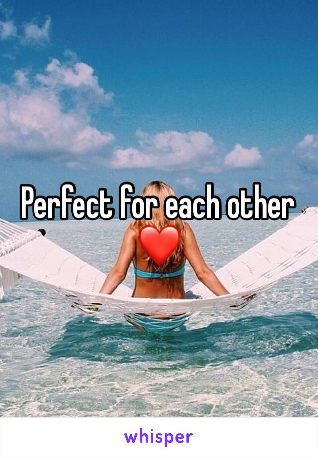 Perfect for each other ❤️