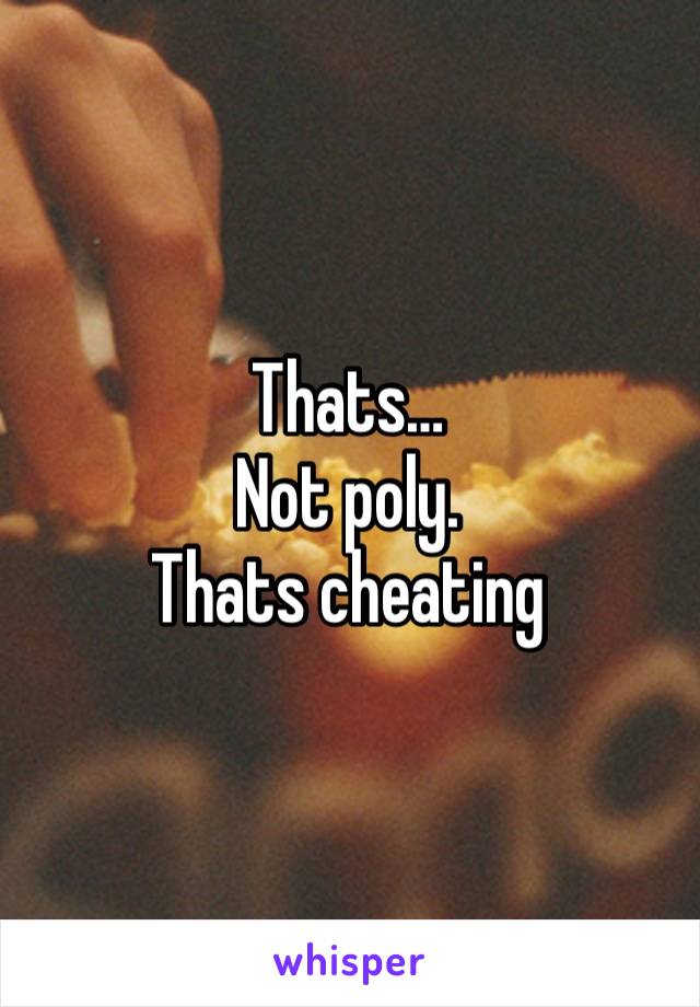 Thats…
Not poly.
Thats cheating