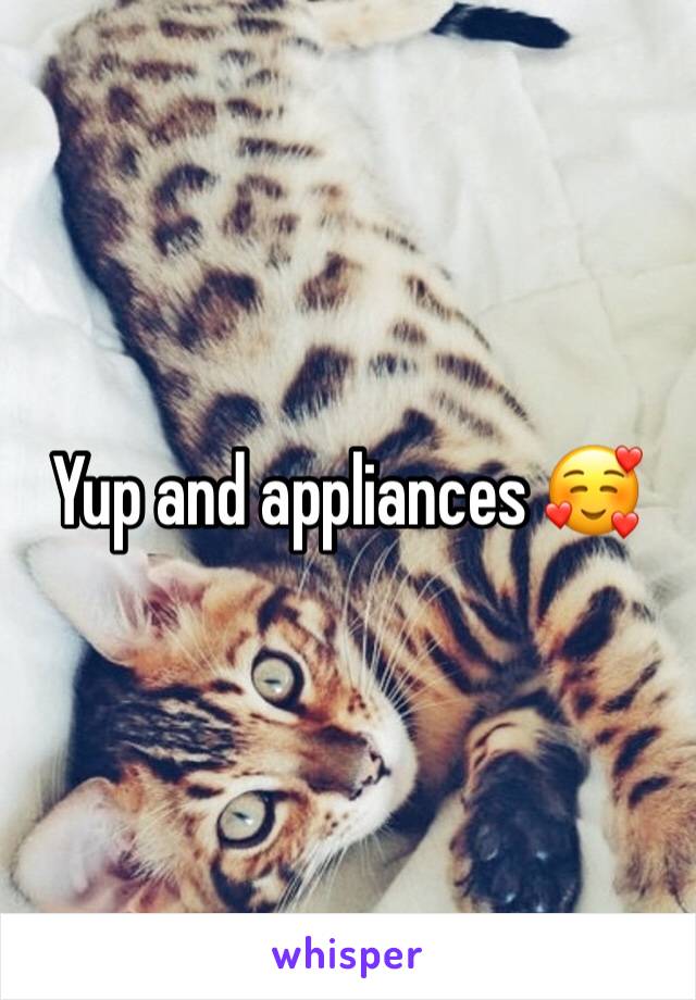 Yup and appliances 🥰