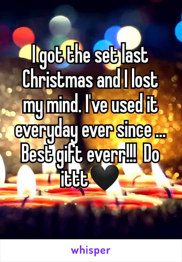 I got the set last Christmas and I lost my mind. I've used it everyday ever since ... Best gift everr!!!  Do ittt🖤