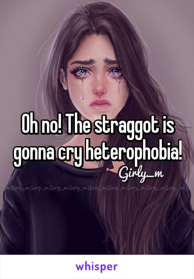 Oh no! The straggot is gonna cry heterophobia!