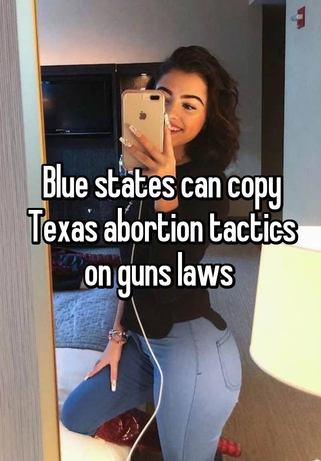 Blue states can copy Texas abortion tactics on guns laws 