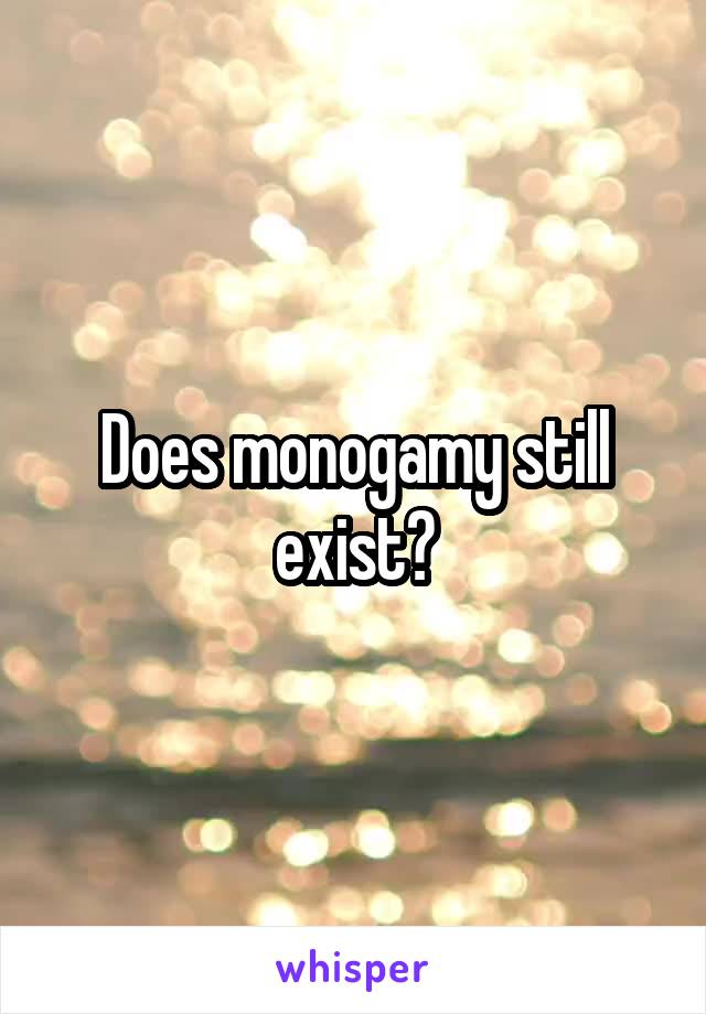 Does monogamy still exist?