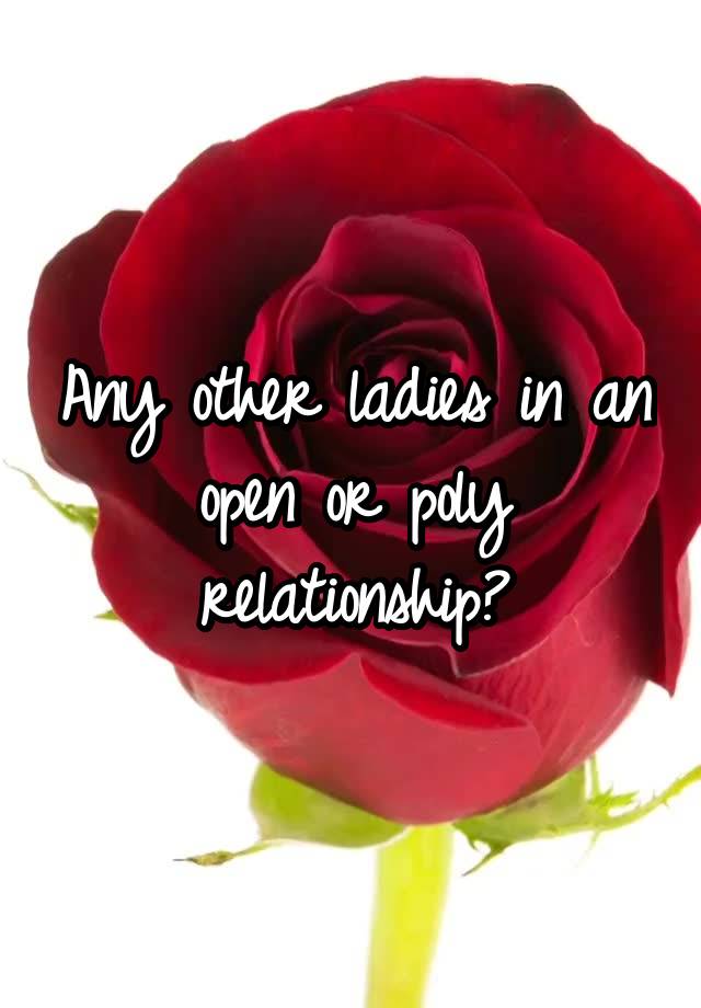 Any other ladies in an open or poly relationship?