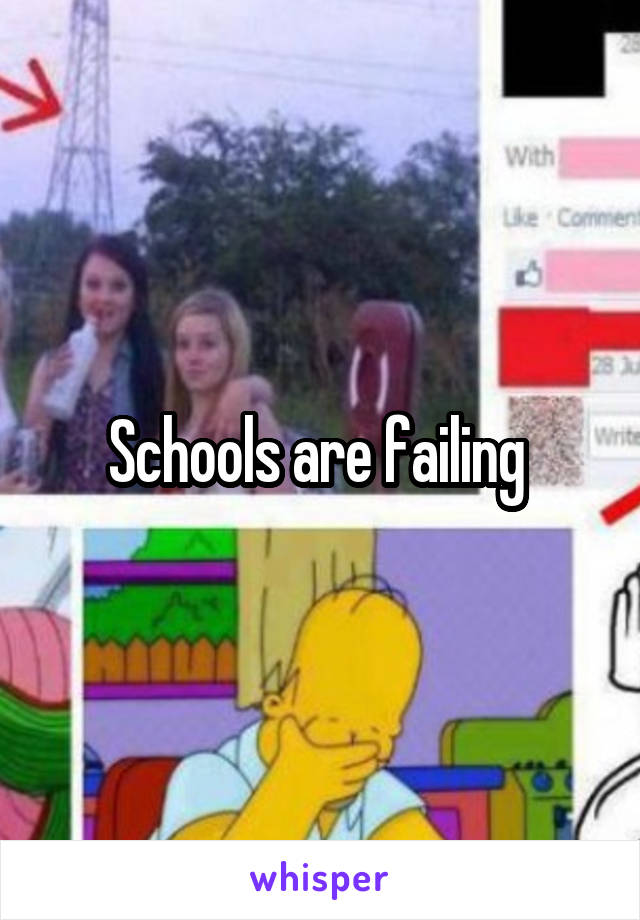 Schools are failing 