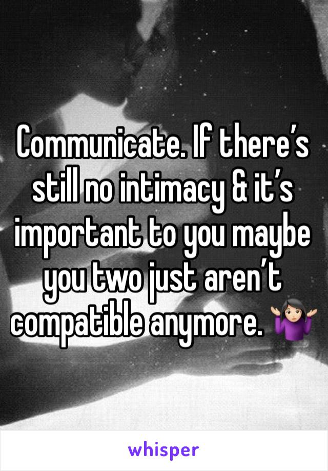 Communicate. If there’s still no intimacy & it’s important to you maybe you two just aren’t compatible anymore. 🤷🏻‍♀️ 