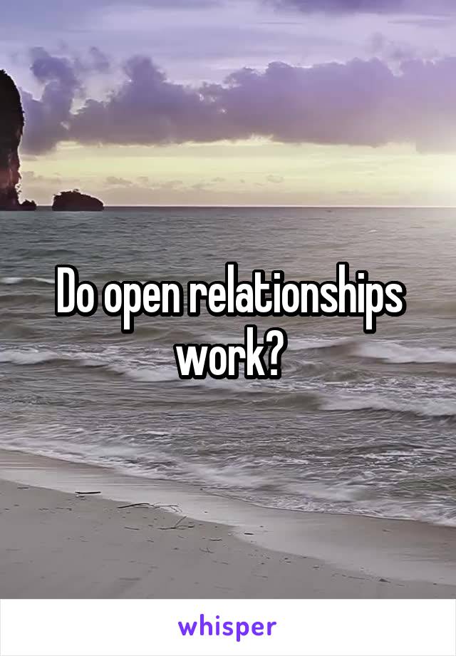 Do open relationships work?