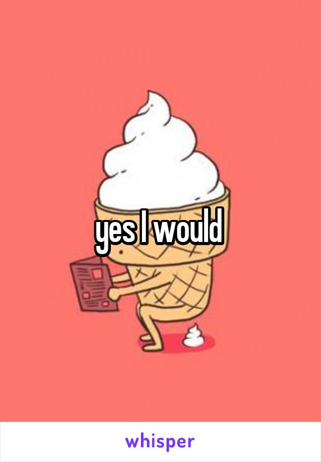 yes I would 