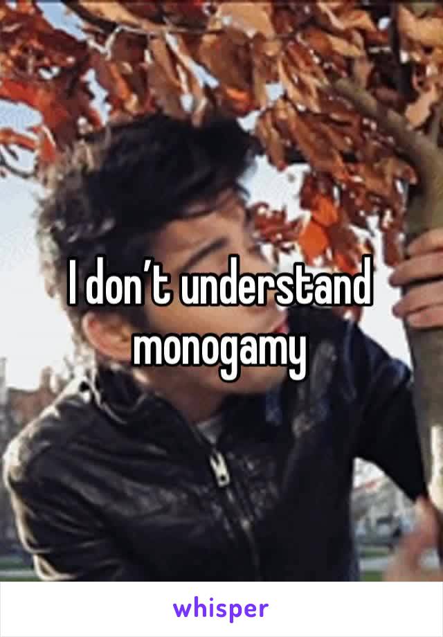 I don’t understand monogamy 